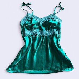 Blue Green Lace Cami